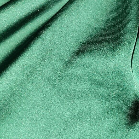 Selfie Leslie IRELAND SILKY ANGEL SLEEVE FAUX WRAP DRESS JADE M - Picture 13 of 13
